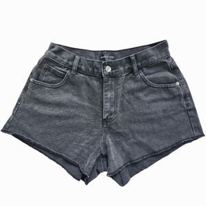 White Fox Black Denim Shorts – Size M – 28" Waist